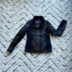 Zella Double Breasted Quilted Jacket Sz M